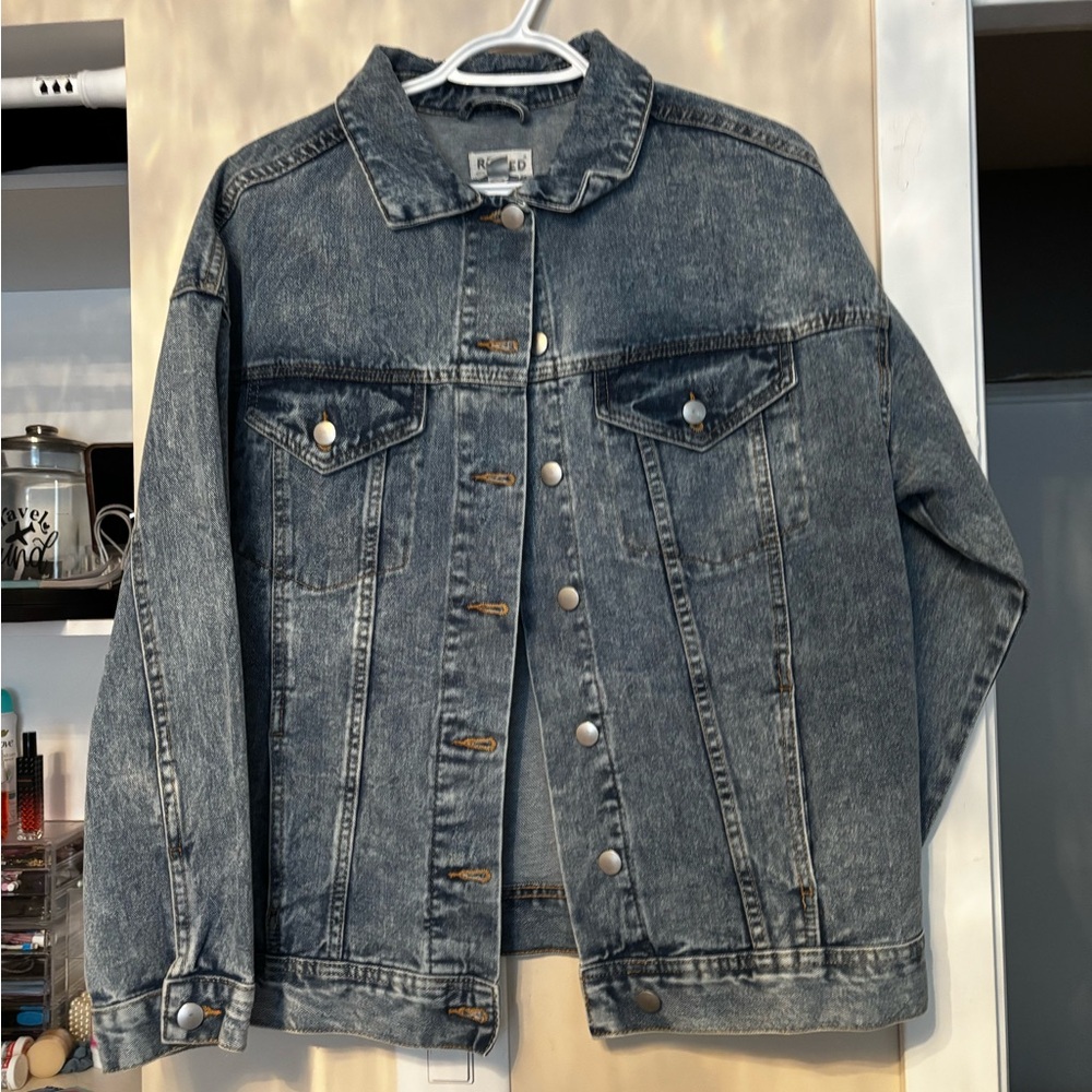 Denim Jacket with Button Details